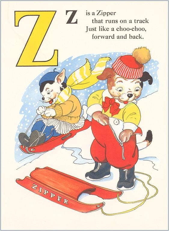 Found Image Press - Wholesale Postcard - Postcard KF-231 Z is for Zipper0