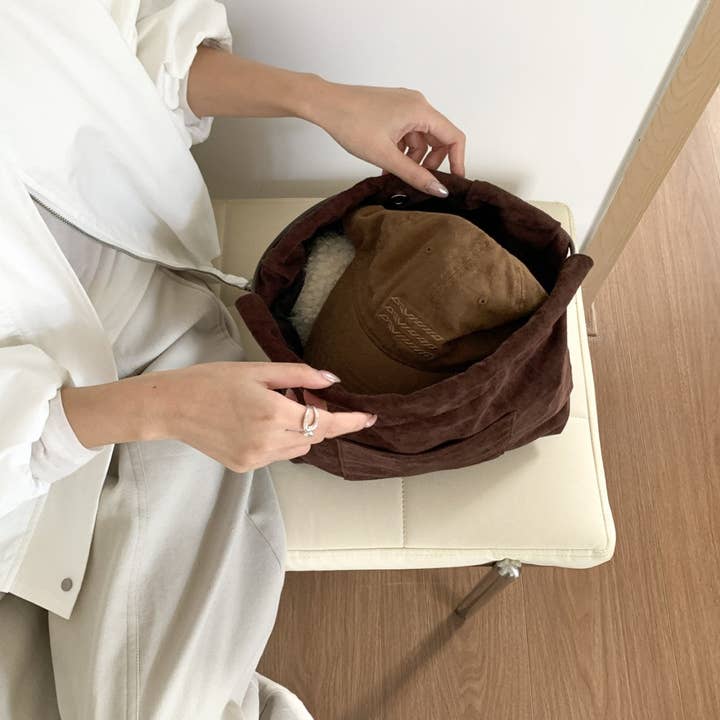 Little Light - Wholesale Shoulder Bag - Women's - Stella Soft Suede Gather Bucket Bag11