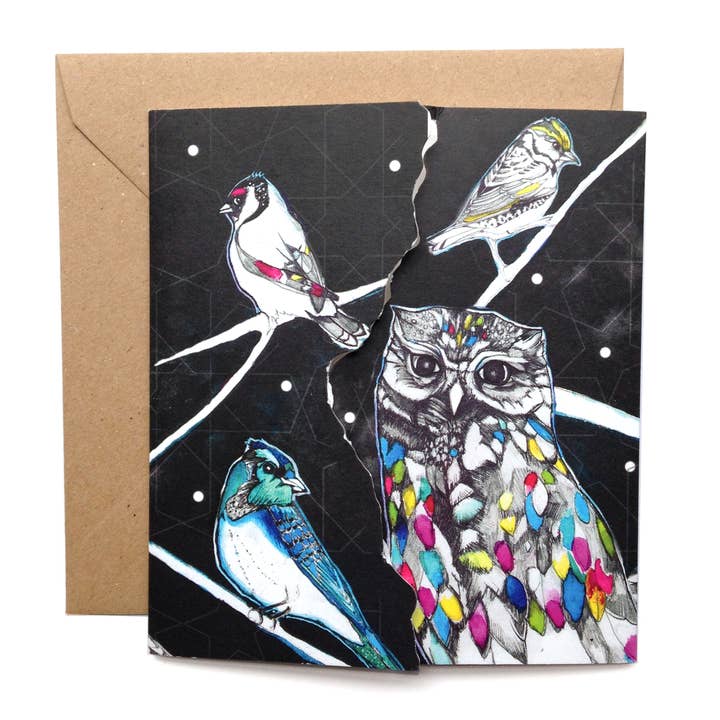 Twit twoo Kiss Card för wholesale av Nina Nou