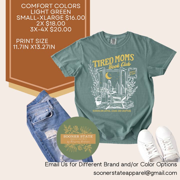 Tired Moms for wholesale by Sooner State Apparel