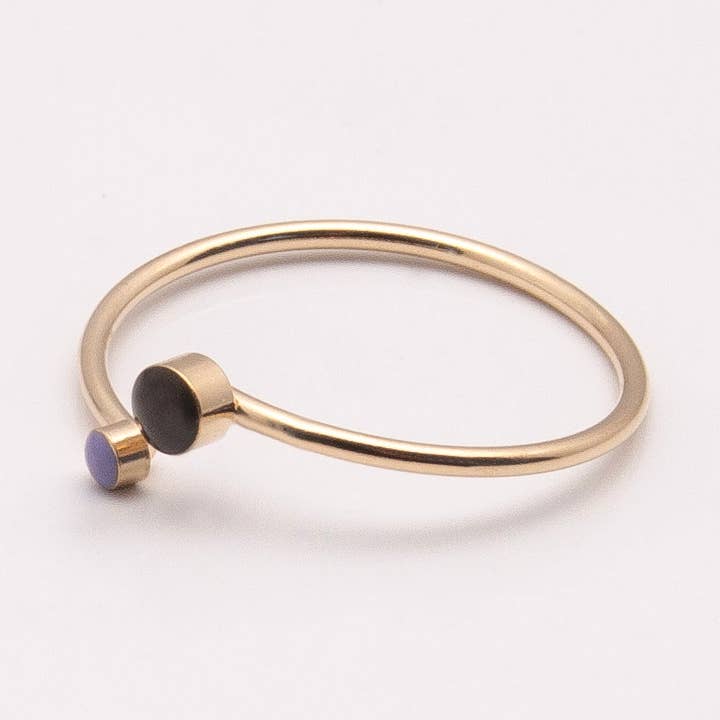 Bague double SPARKLE pour la vente par LES FEMMES A BARBES