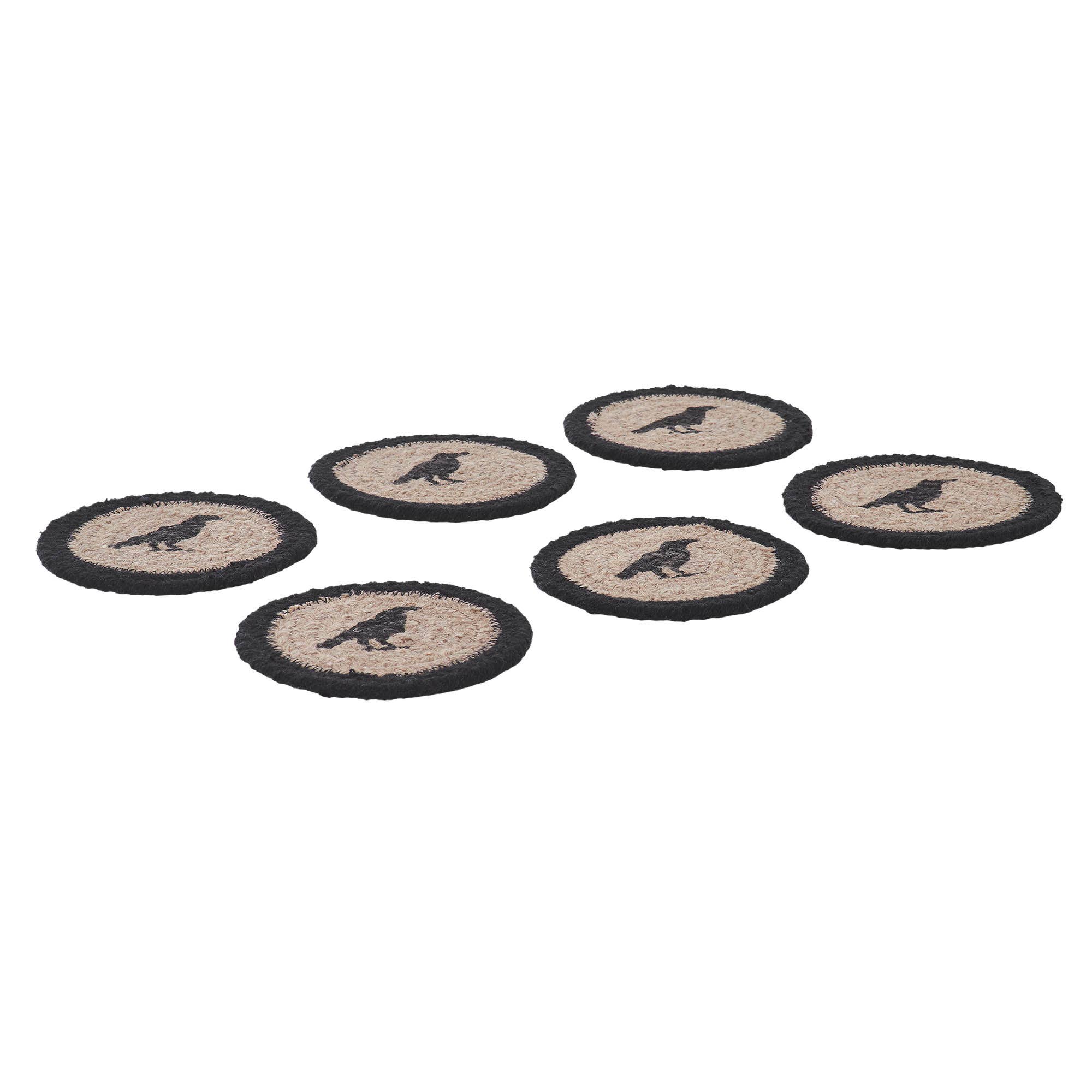 VHC Brands - Wholesale Coasters - Raven Harvest Autumn Stenciled Drink Coasters Durable Tabletop Protectors, Set of 6 for Fall Decor5