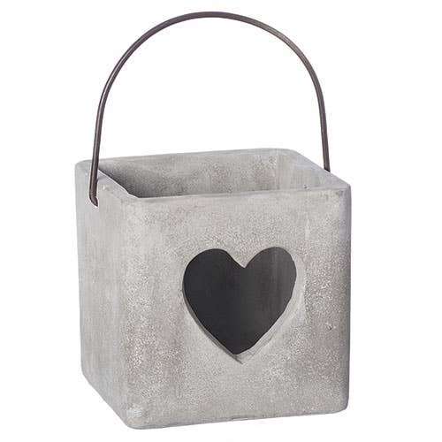 Cement Heart Container; Giftables by Roman for wholesale by Roman