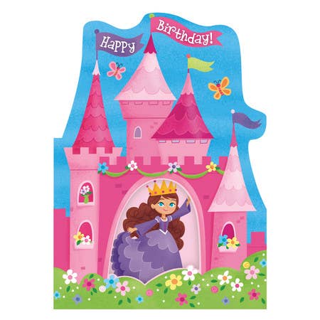 Princess Castle Die-Cut Card for wholesale by MindWare & Peaceable Kingdom