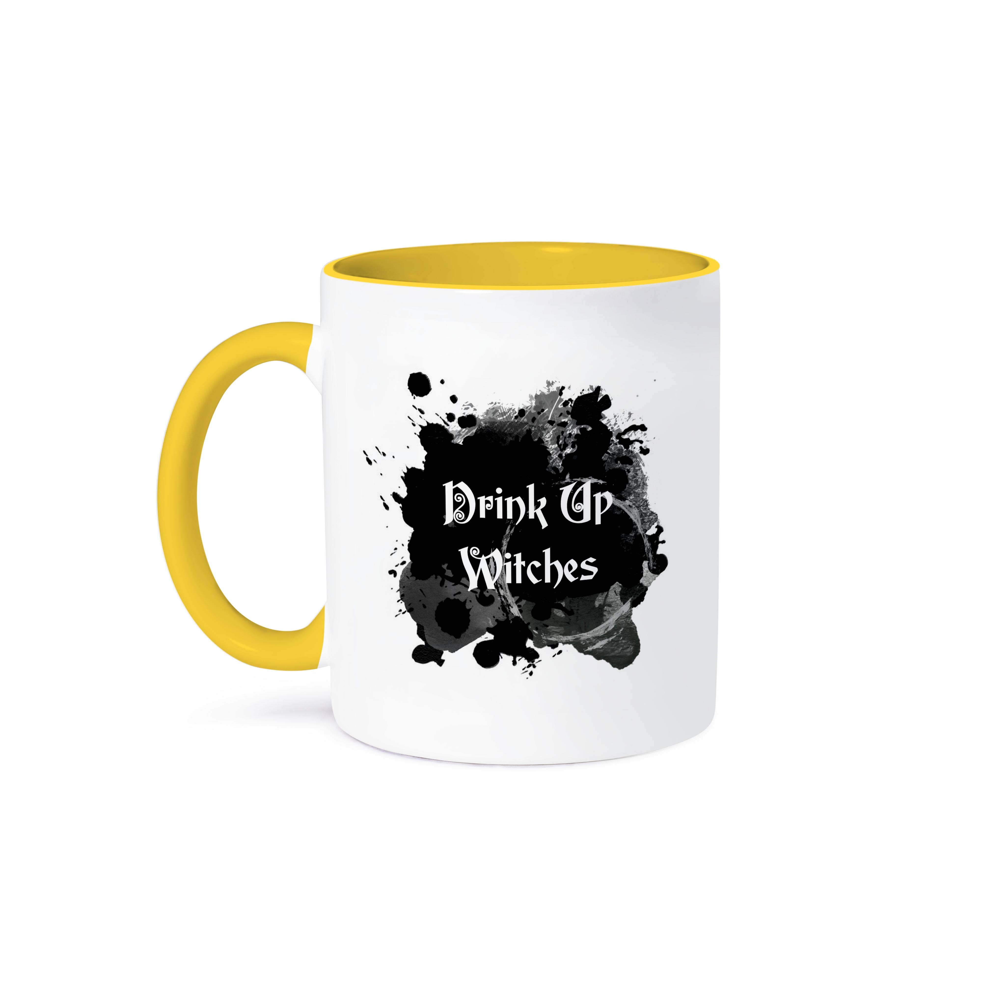3dRose - Wholesale Coffee Mug - 3dRose, Drink Up Witches - witch brew Halloween witchs potion black ink splat, Mug0