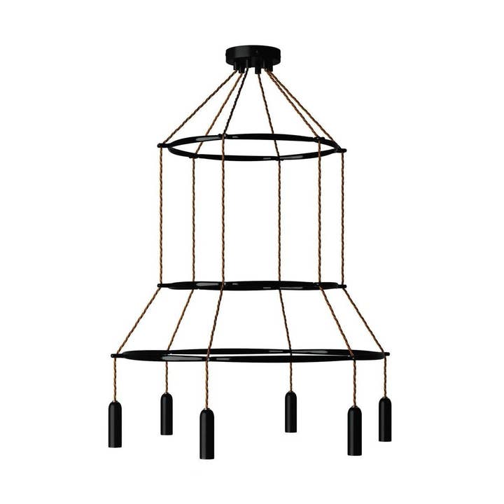 Lysekrone 3 Cage med 6 fald P-Light Dash for engroshandel hos LIGHTINUP S.R.L.