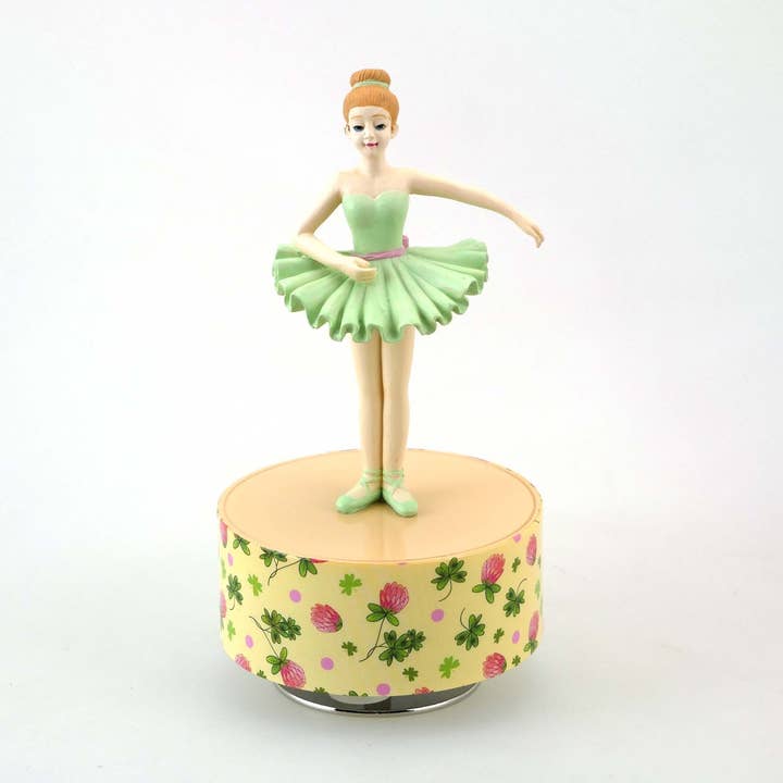 Musicbox Kingdom - Wholesale Decorative Figurine - Ballerina Green Shirt0