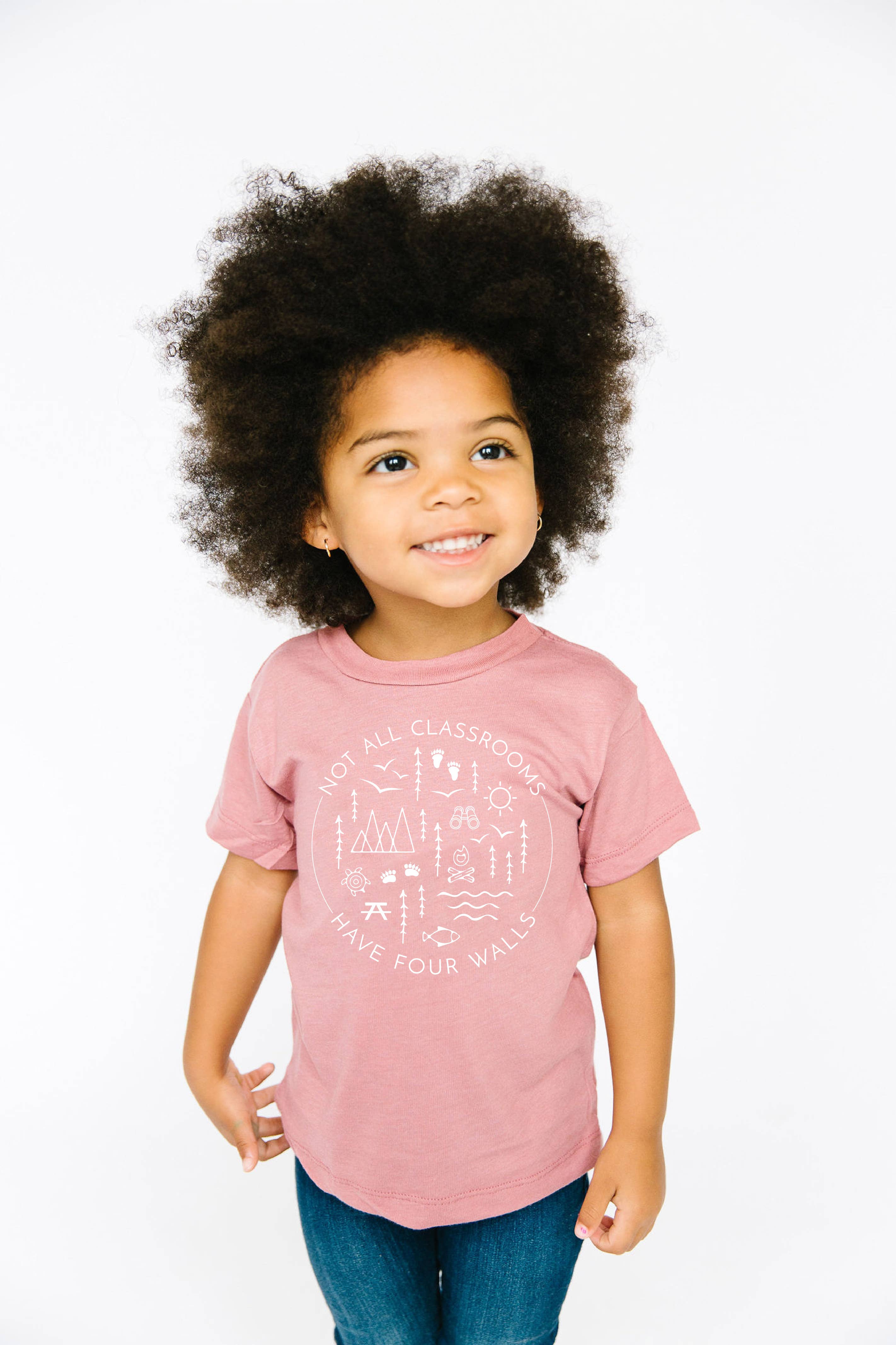 Nature Supply Co - Wholesale Screen Printed T-Shirt - Kids - Not All Classrooms Have Four Walls Kids Tee | Eco Friendly7