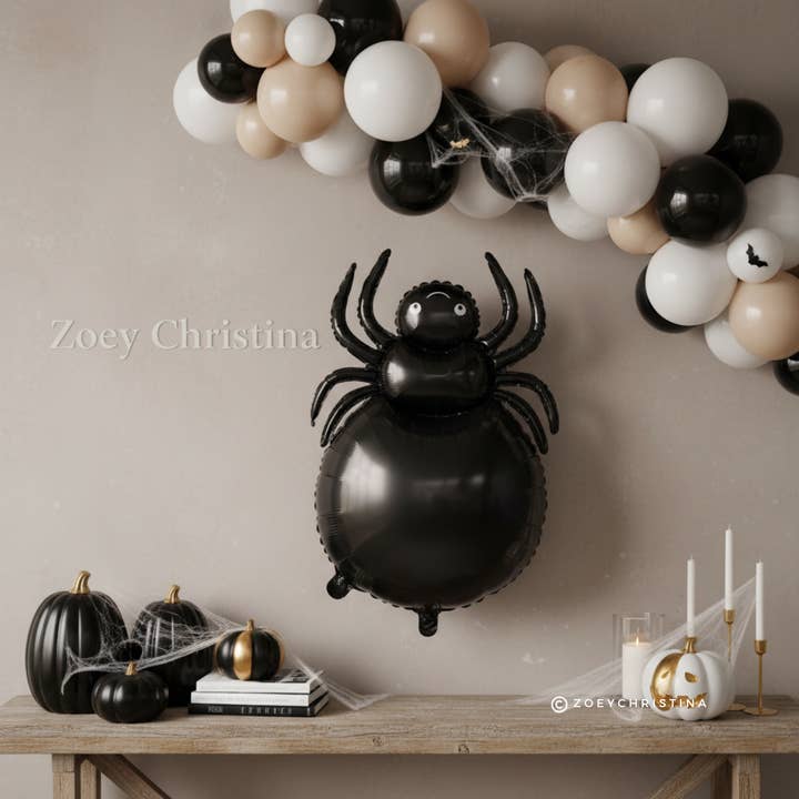 Zoey Christina - Wholesale Balloon - Large Black Spider Foil Balloon – Halloween, Gothic & Creepy2