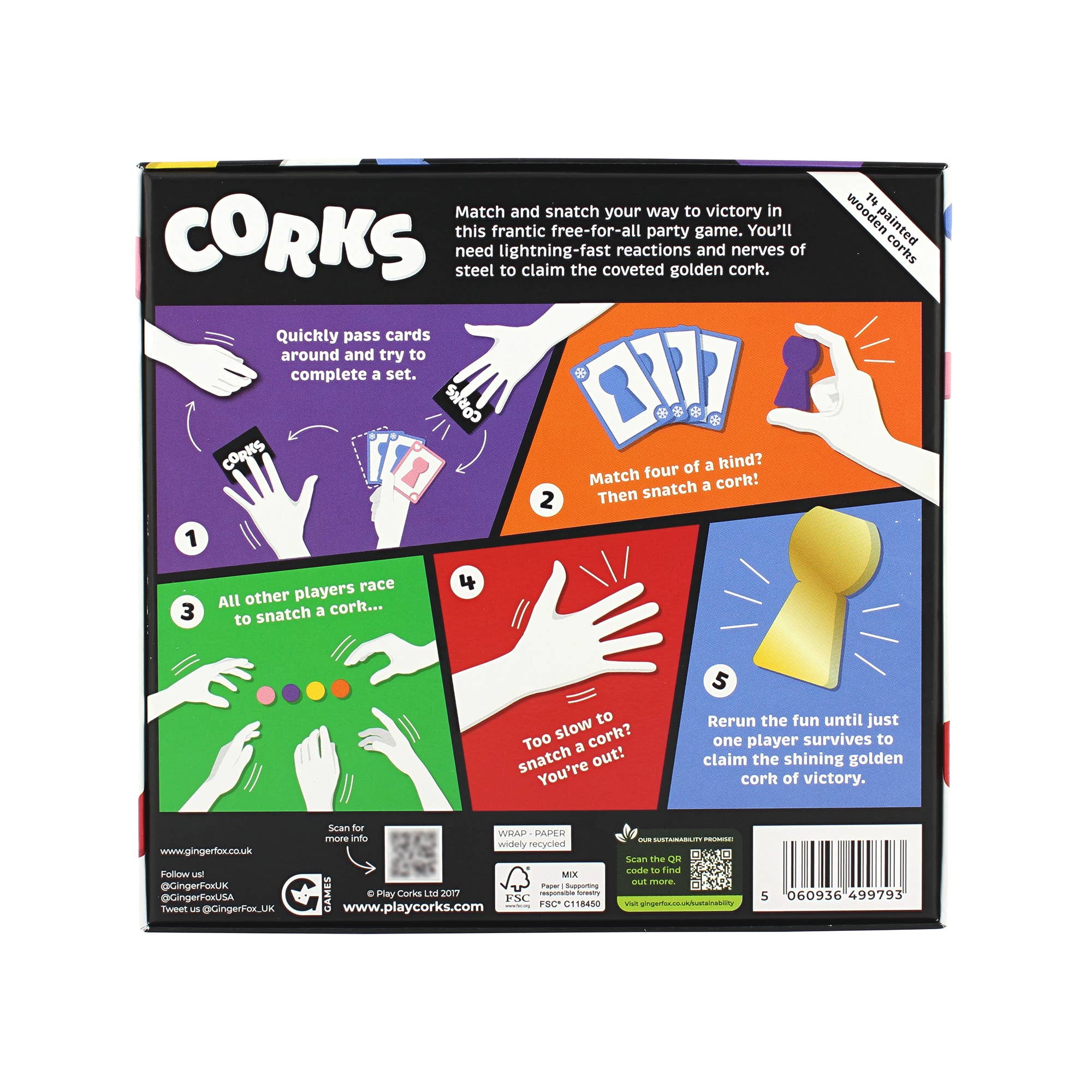 Ginger Fox UK – wholesale Card game – CORKS - NEW EDITION1