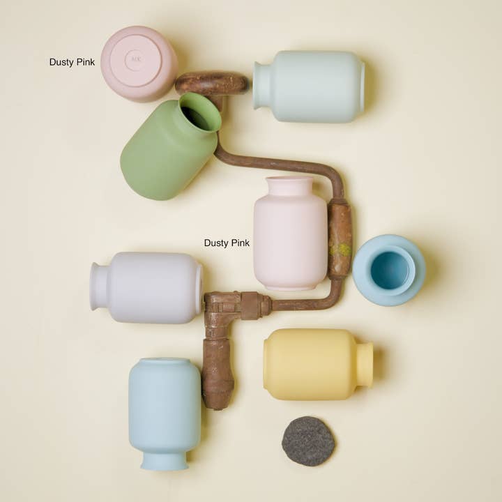 Middle Kingdom - Wholesale Vaas - Mat porseleinen mini vaasje in melkpotstijl9