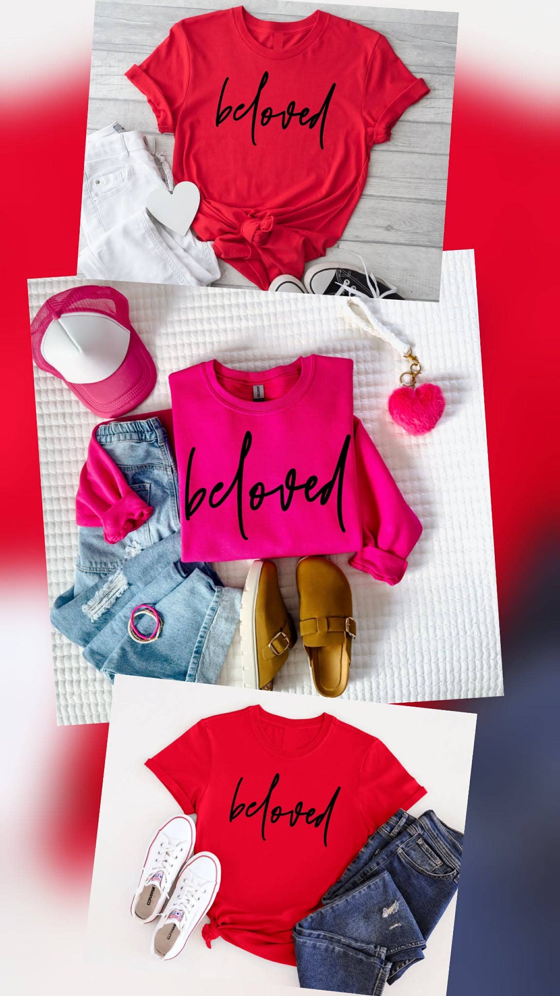 Fox and Owl Apparel-Graphic Tee's - Wholesale Graphic Sweatshirt - Women's - New Beloved Pink Christian Top Seller Graphic sweatshirt 1