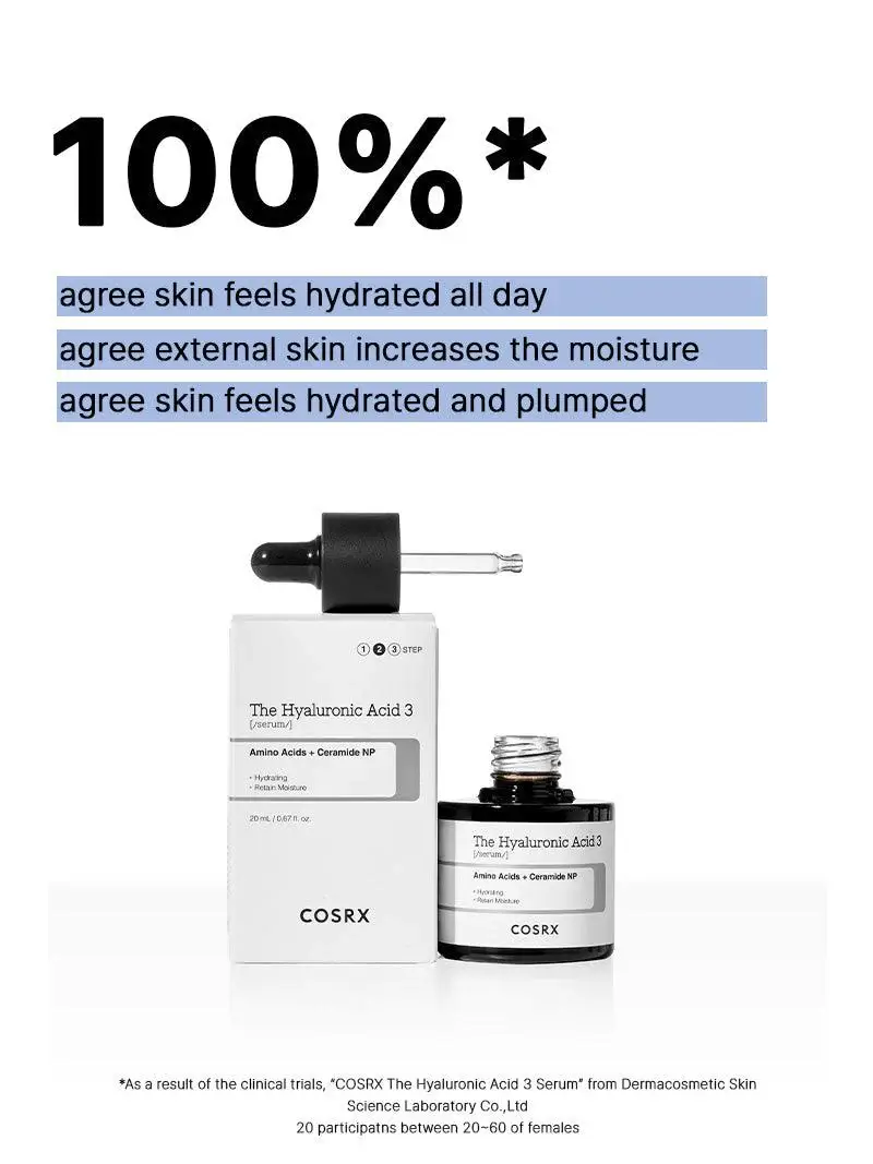 Kosmic - Kbeauty Skincare - Wholesale Facial Serum/Concentrate - [COSRX] THE HYALURONIC ACID 3 SERUM 20ML4