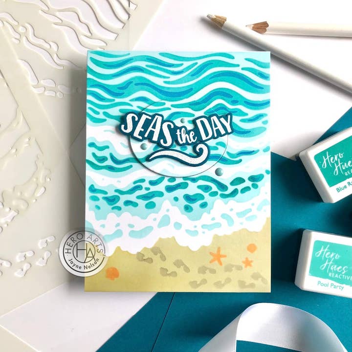 Hero Arts - Wholesale Stencil/Craft Die - Hero Arts Color Layering Beach Floor Stencils