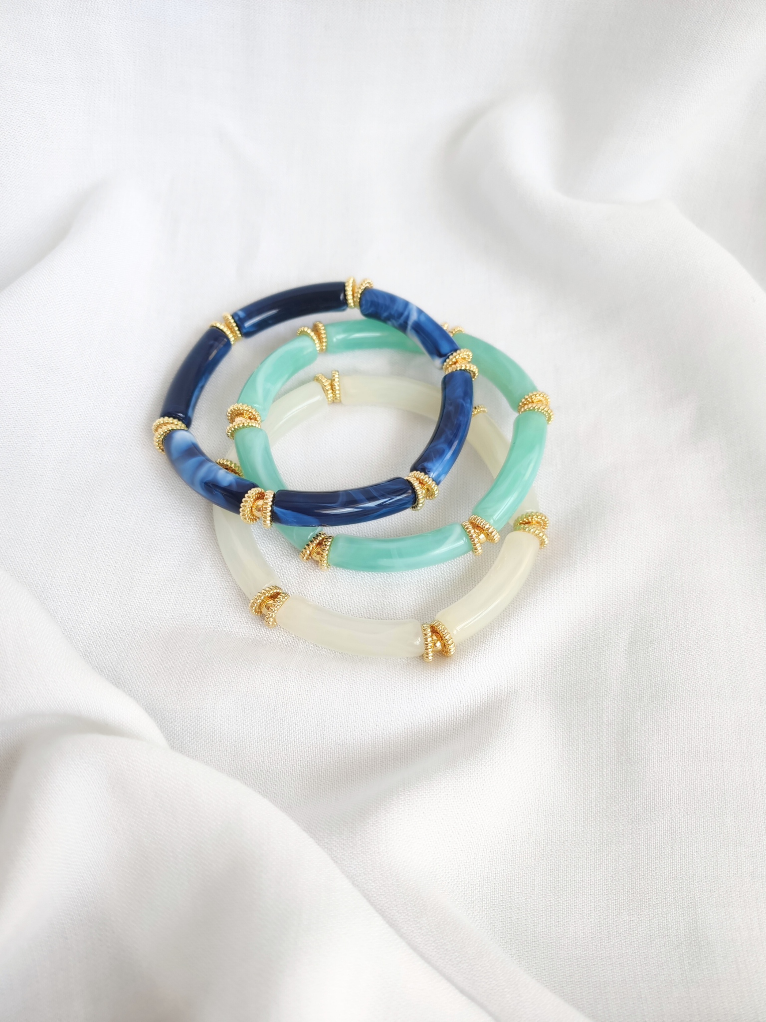 L'Atelier d'Artémis - Venta al por mayor Pulsera de cuentas - Pulsera elástica SALMA18