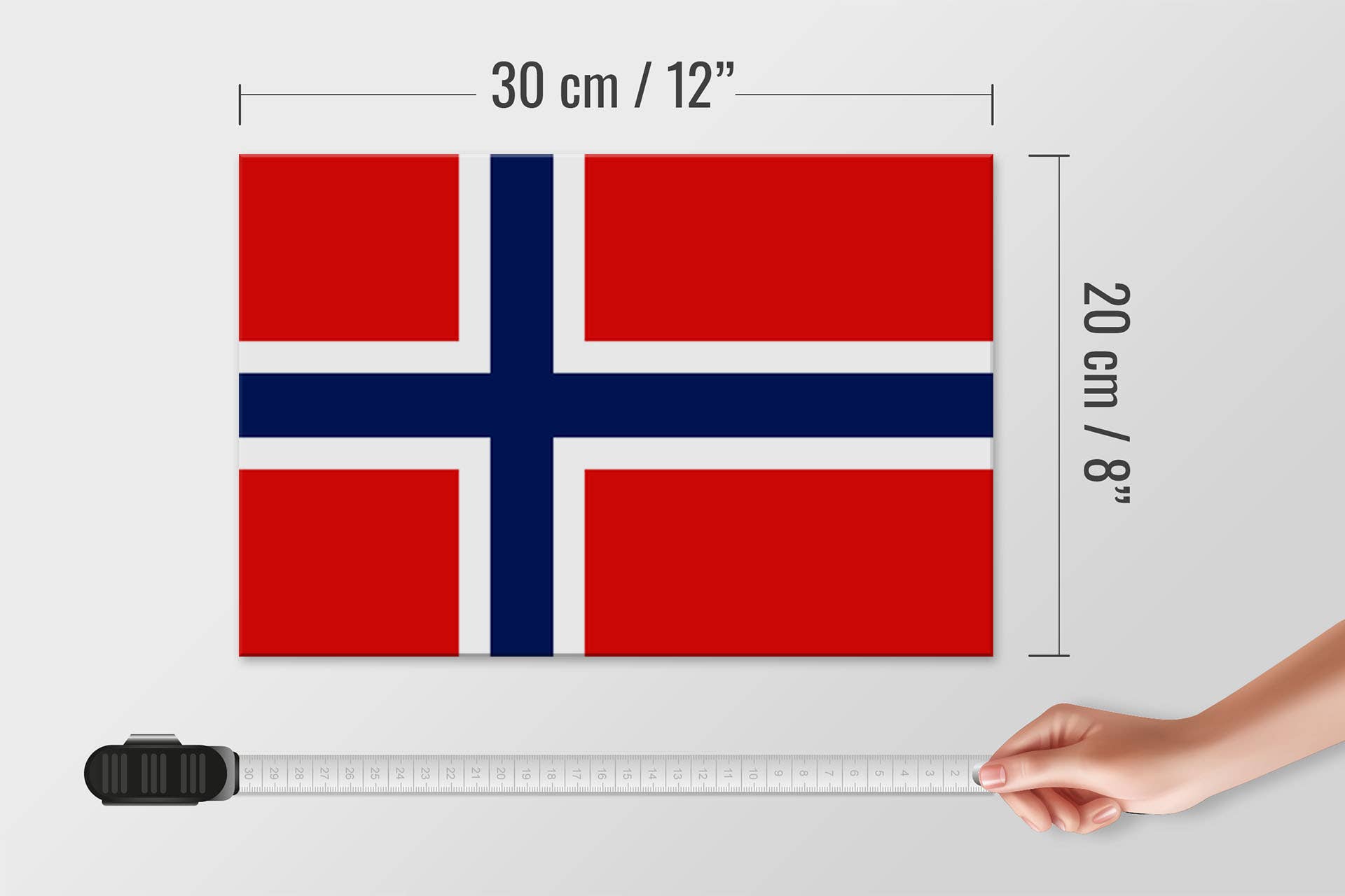 Femer - Wholesale Flag - Flag of Norway wooden sign 30x20cm Flag of Norway3