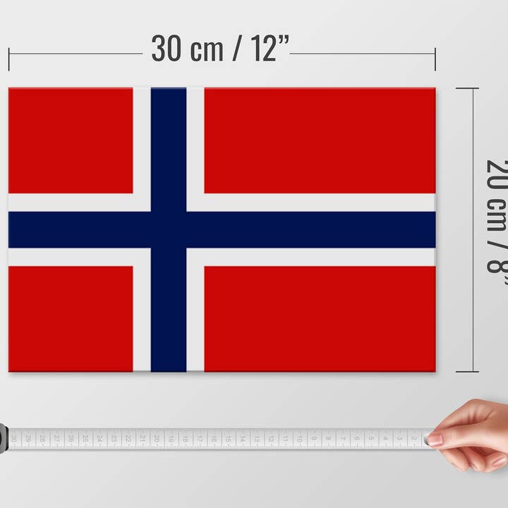 Femer - Wholesale Flag - Flag of Norway wooden sign 30x20cm Flag of Norway3