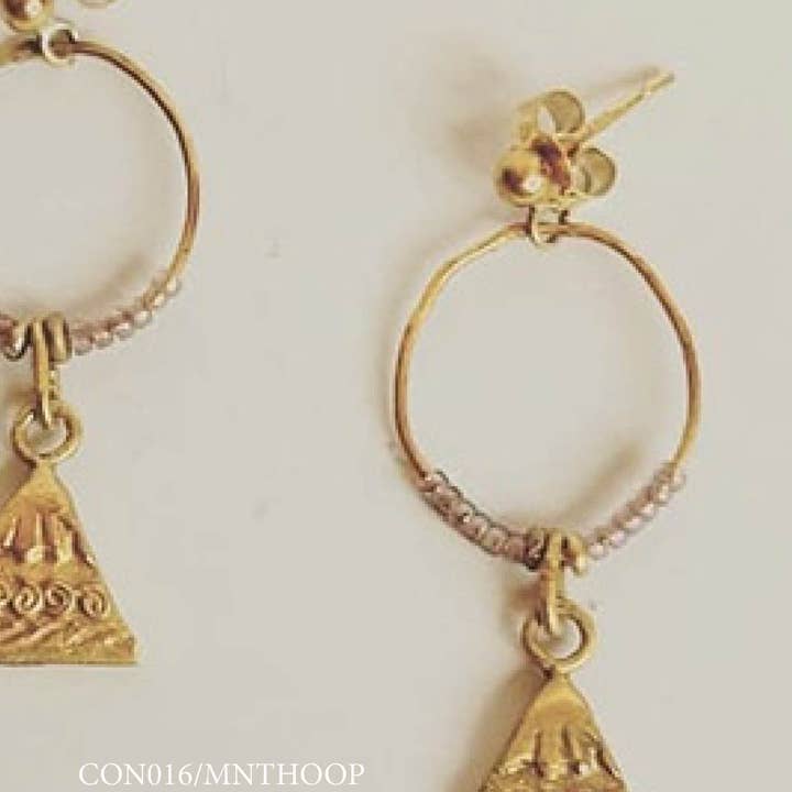 Mountain Hoop earrings for wholesale by Karolinka Designs