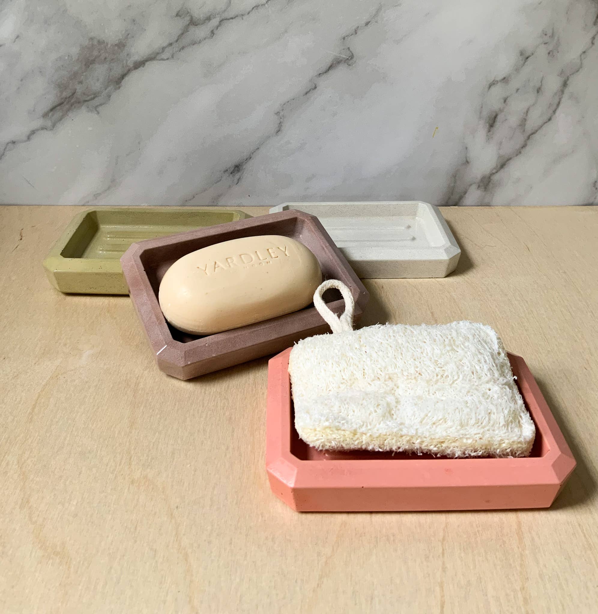 Left Corner Goods - Wholesale Bath Soap Dish - Concrete Industrial Soap Dish12