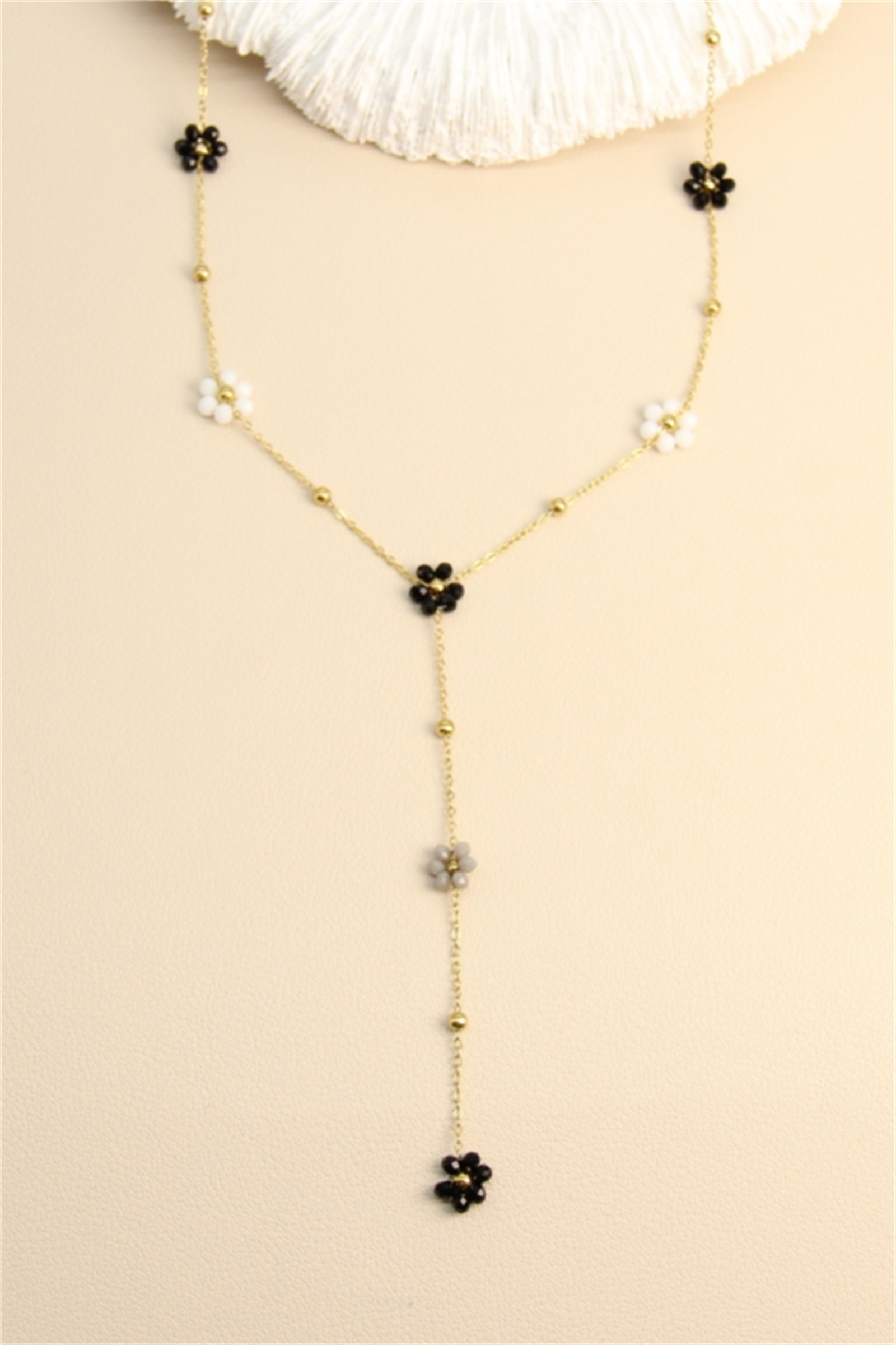 BELLISSIMA BIJOUX - Wholesale Link & Chain Necklace - Floral Necklace – Stainless Steel5