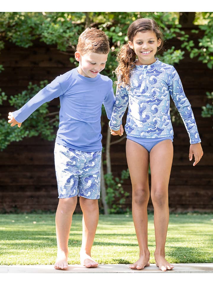 Boys Periwinkle Blue Long Sleeve Rash Guard
for wholesale on Faire2