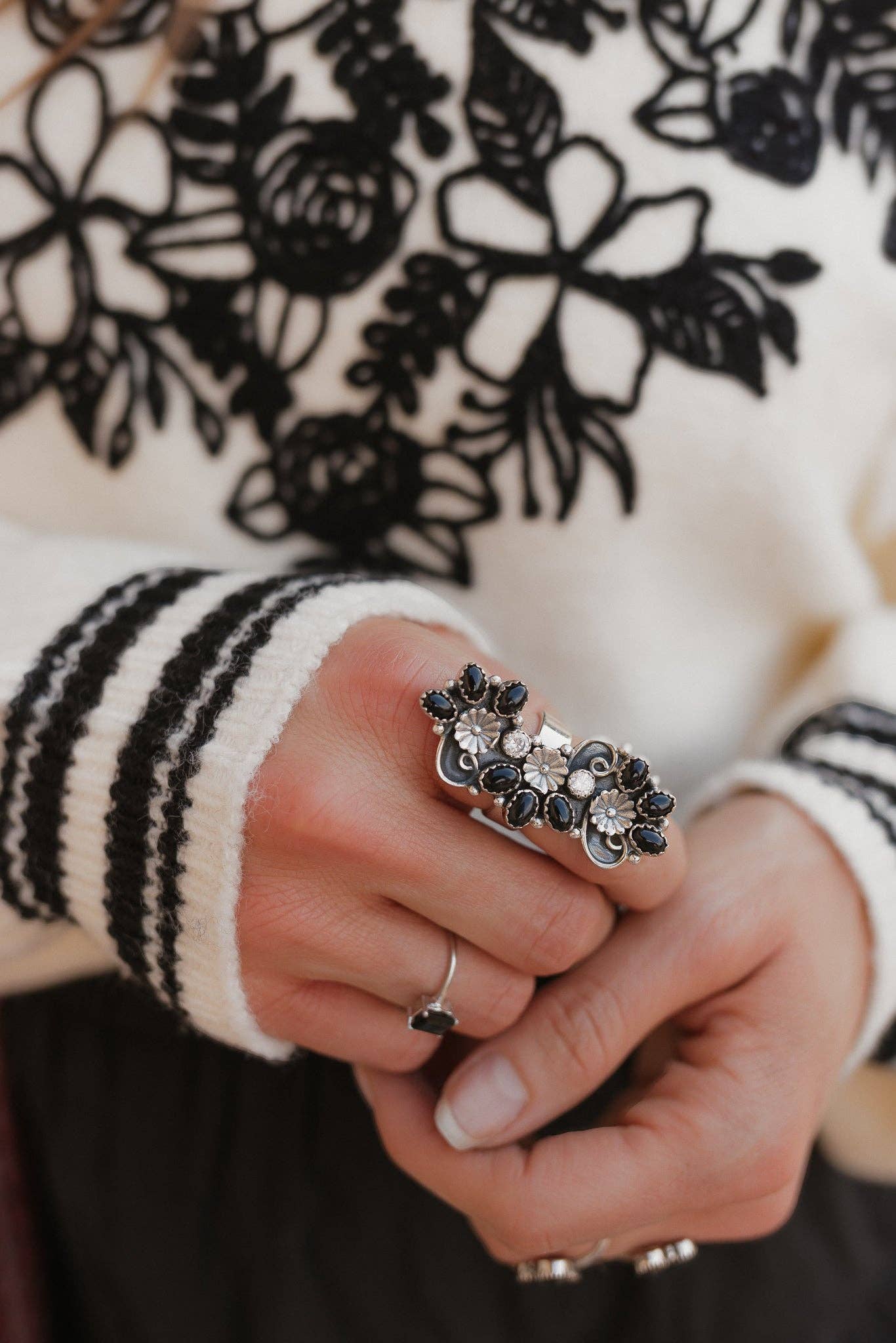 Krush Kandy - Wholesale Cocktail/Statement Ring - Kristyn's Whimsy Sterling and Stone Ring1