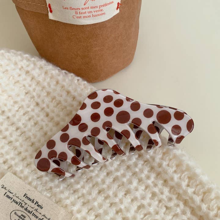 Dipped Shop - Vente Pince à cheveux – femme - Pince à cheveux à pois simples et blocs de couleur DP25F5735