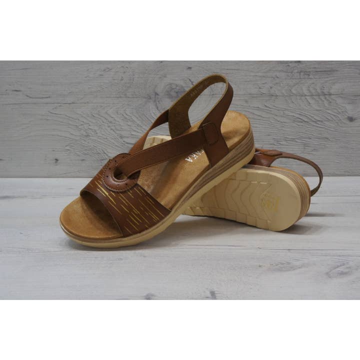 Top Staka – Engroshandel sandal - Dame – A68159 kvinders almindelig simpel cirkulær elastisk rem sandaler2