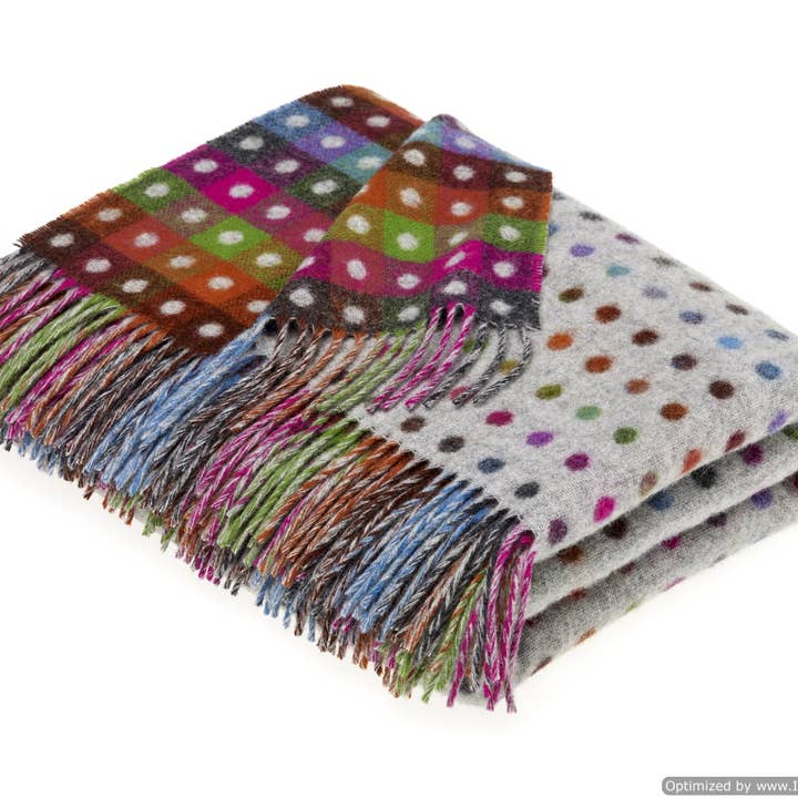 Bronte Moon - Wholesale Throw Blanket - Contemporary Windowpane, Multi-Spot and Multi-Ribbon Range