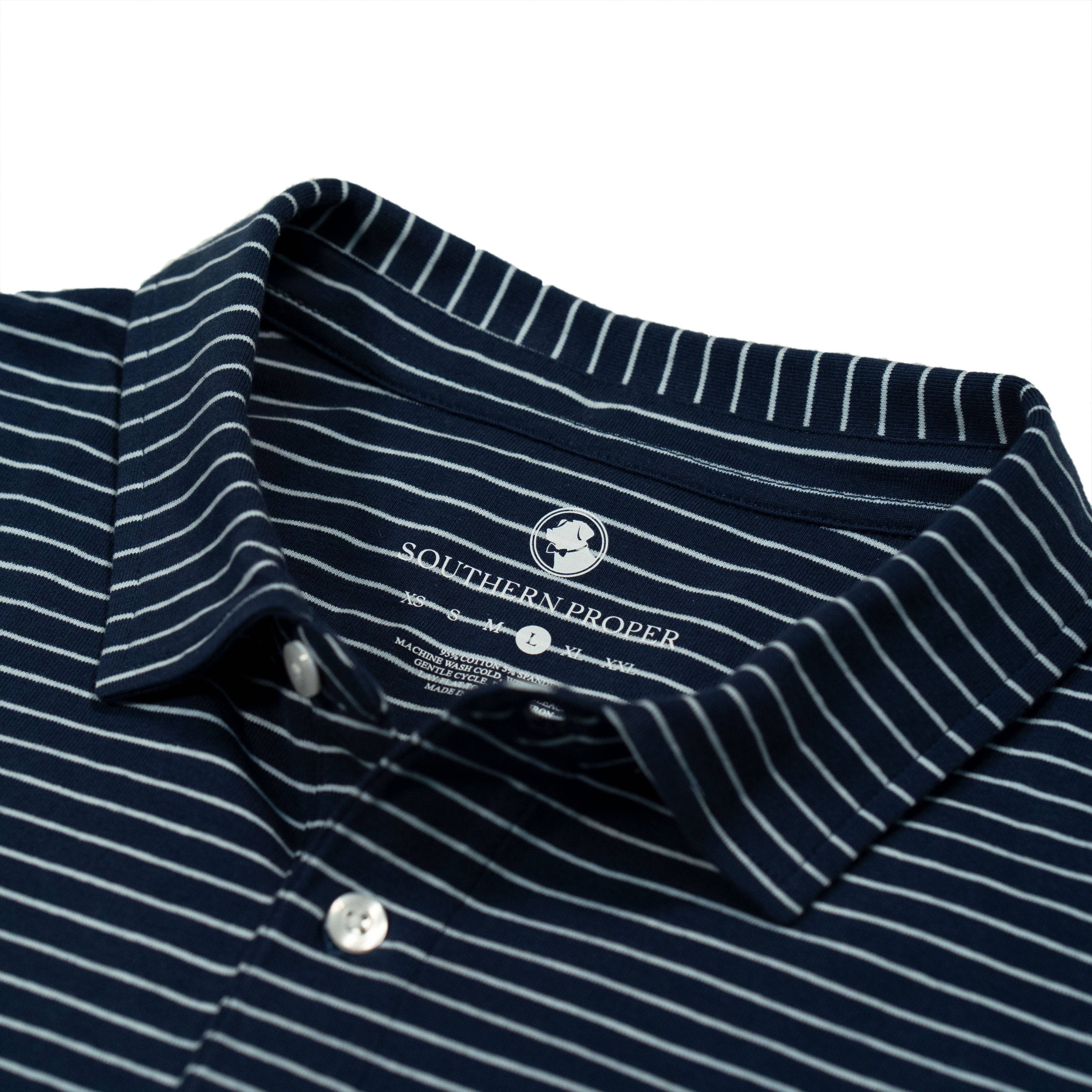 Southern Proper – wholesale Polo – Men’s – Perdido Stripe Polo3