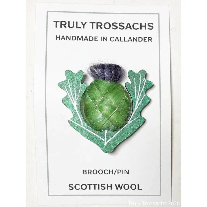 Truly Trossachs - Vente Broches - Broche chardon écossais1