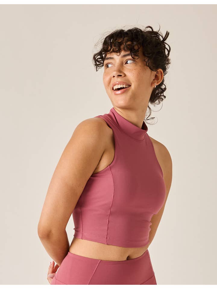 LUCKY HONEY – Parte de cima de desporto - Mulher por atacado – Top Desportivo de Compressão de Luxo com Gola Alta5