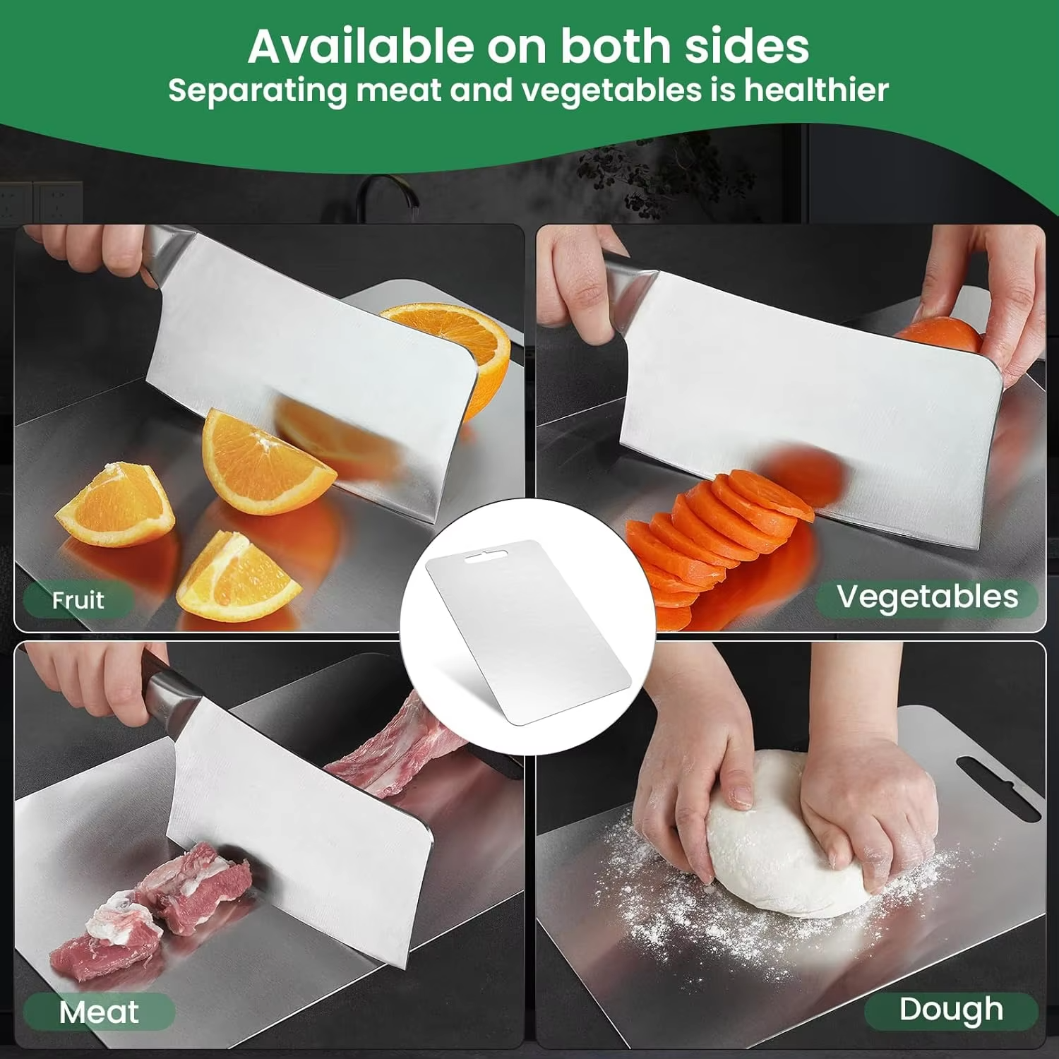 VIGOR - Wholesale Kitchen Appliance - Kitchen Stainless Steel Food Grade Cutting Board2