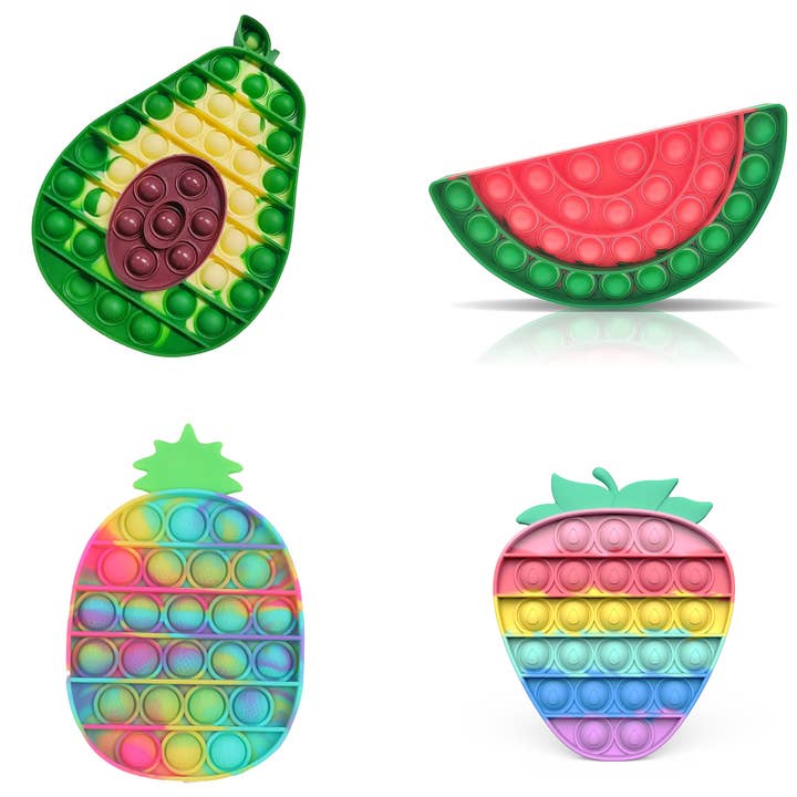 JSBlueRidge Toys - Wholesale Fidget toy – Kids - Mix Fruit Pop It Fidget Kids Toy- Assorted5
