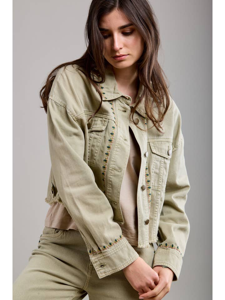 Toxik3 - Wholesale Denim Jacket - Women's - Veste jean hippie chic - Noah