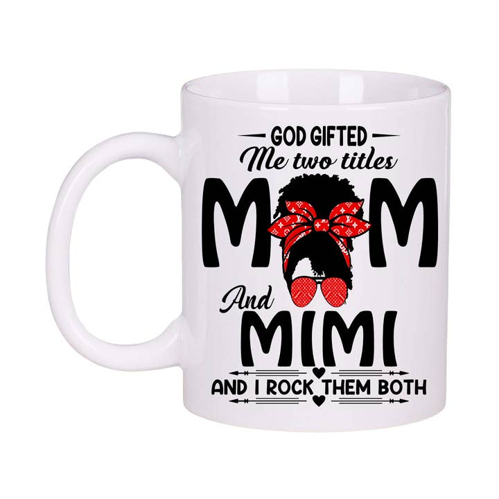 Conjunto de Caneca e Base para Copos da Mãe Mimi, Presente Inspirador de Apreciação para Café e Chá por atacado de Inspire Me Positive