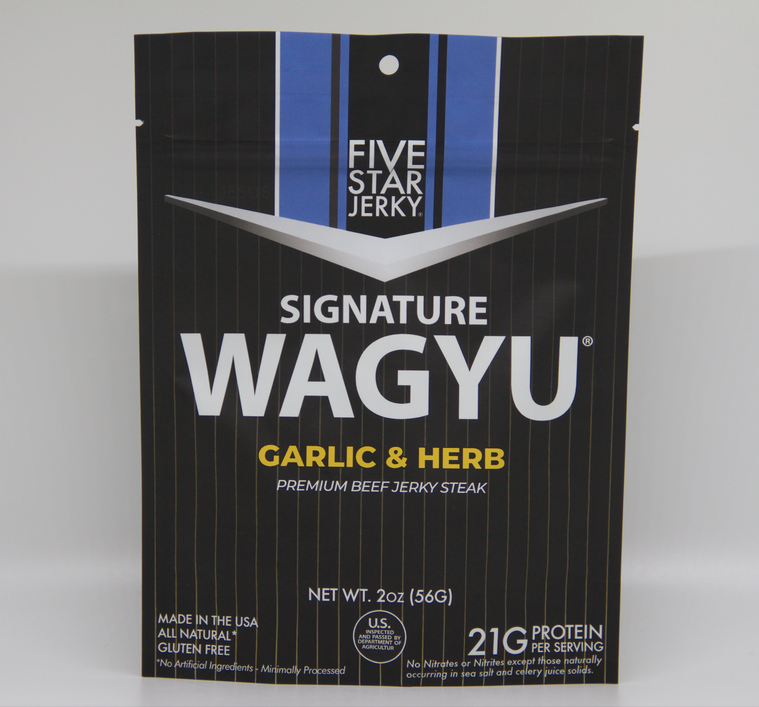 Five Star - Wholesale Jerky - Five Star Signature Wagyu Beef Jerky - Garlic & Herb1