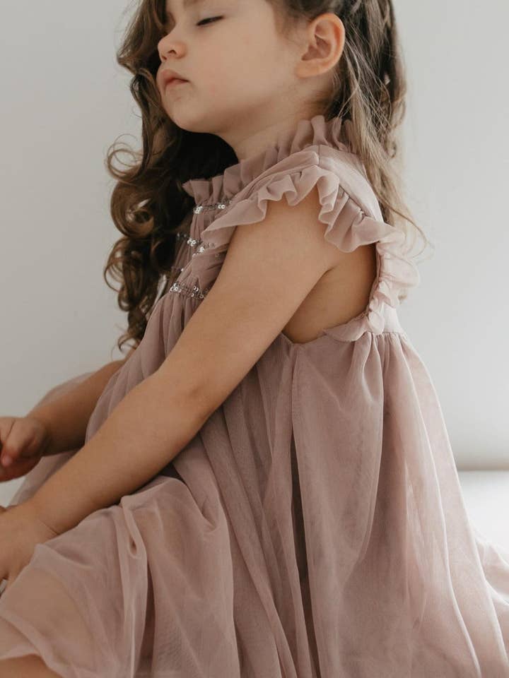 Scarlett | Jurk van katoenen tule | Tosca voor wholesale door Lepela