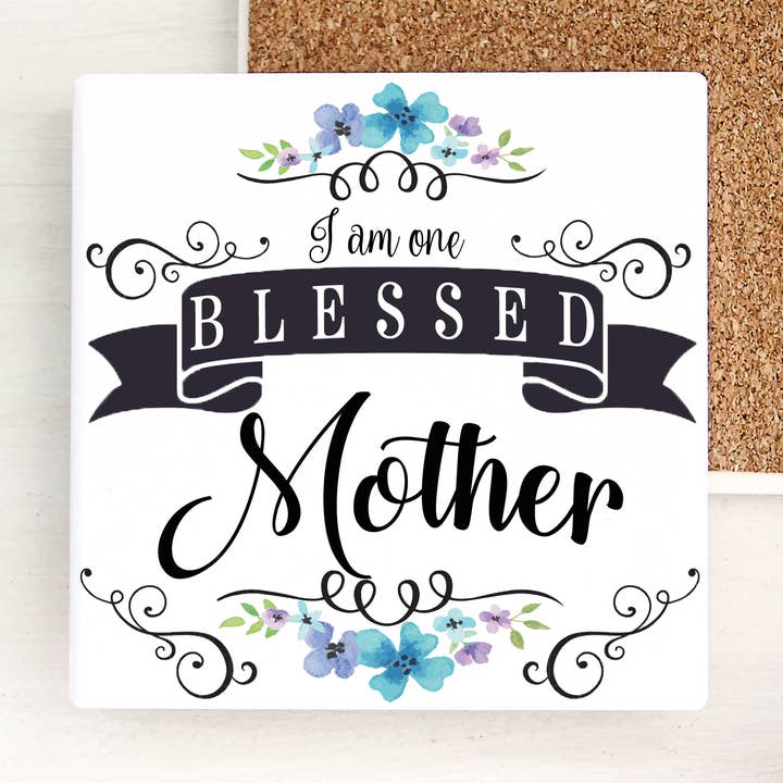 Carrelage cadeau I am One Blessed Mother, pour la fête des mères pour la vente par Distinctive Design Wholesale