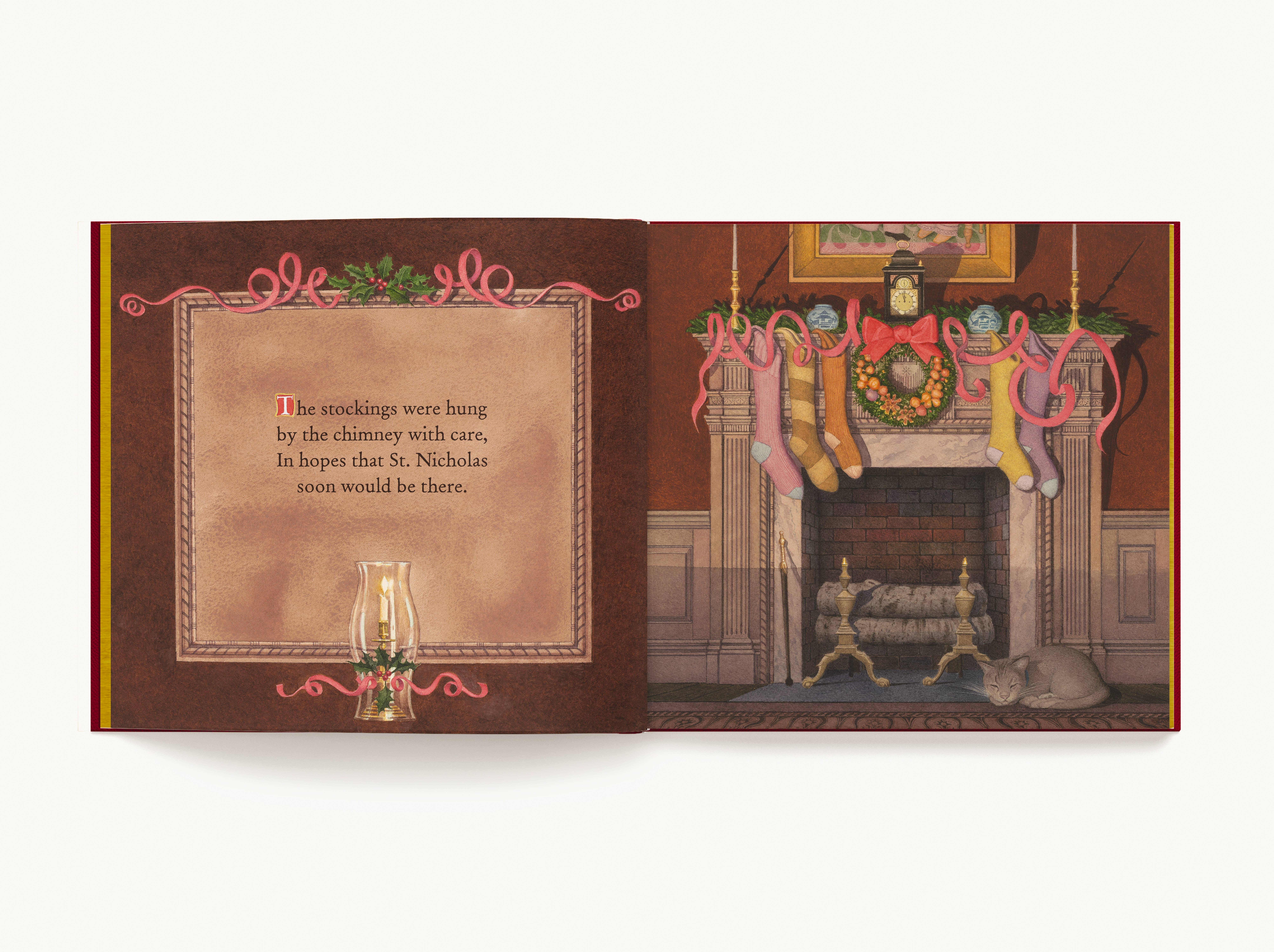 HarperCollins Focus - Wholesale Display Book - The Night Before Christmas :Collectible Faux Leather Edition4