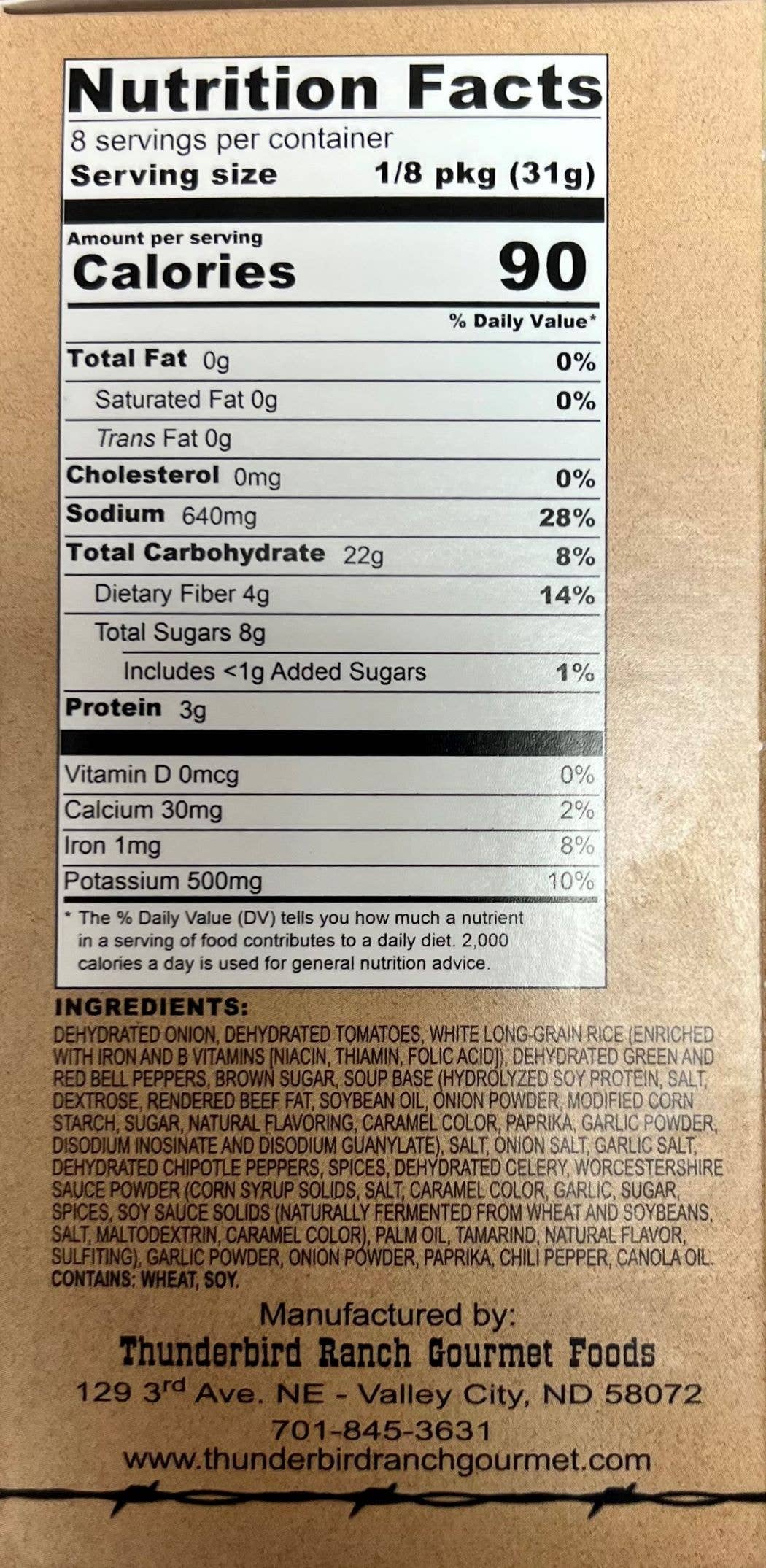 Thunderbird Ranch Gourmet Foods - Wholesale Soup - Stuffed Bell Pepper Soup1