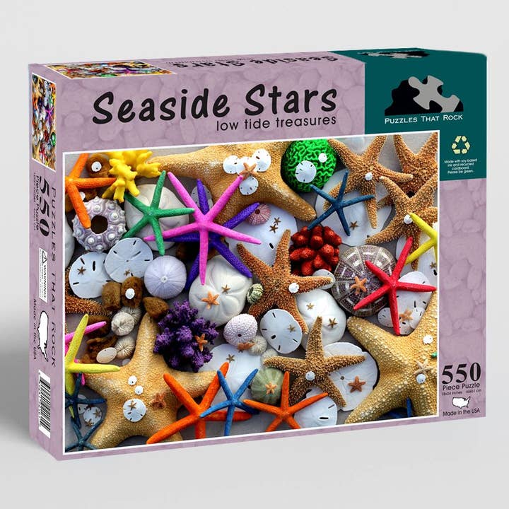 Seaside Stars: Starfish & Sand Dollars 550-Piece Puzzle for wholesale by Puzzles That Rock