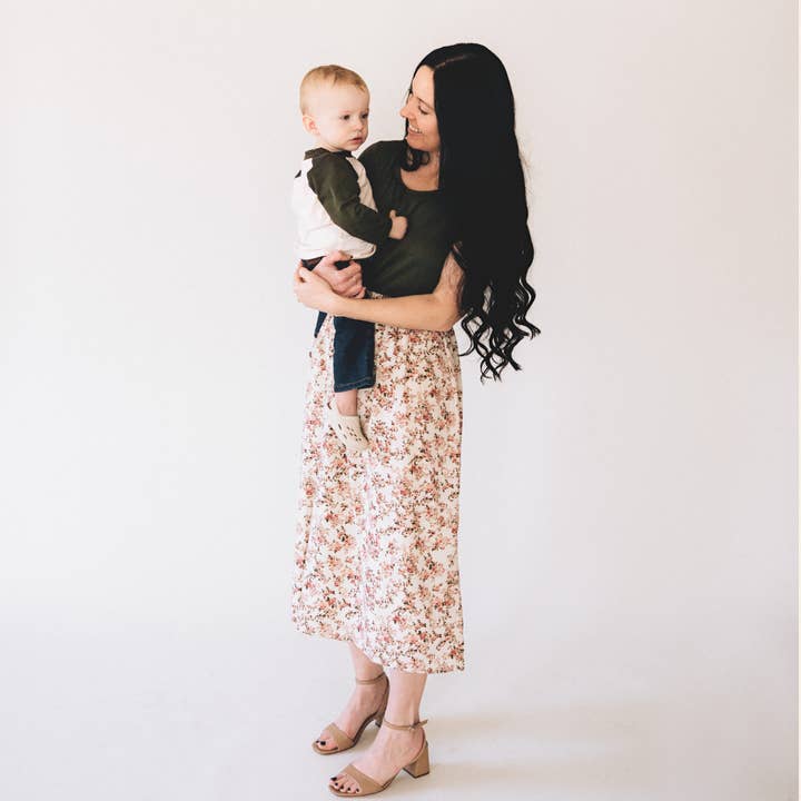 Verde Oliva Floral - Mujer para venta al por mayor de HAHA MAMA Clothing