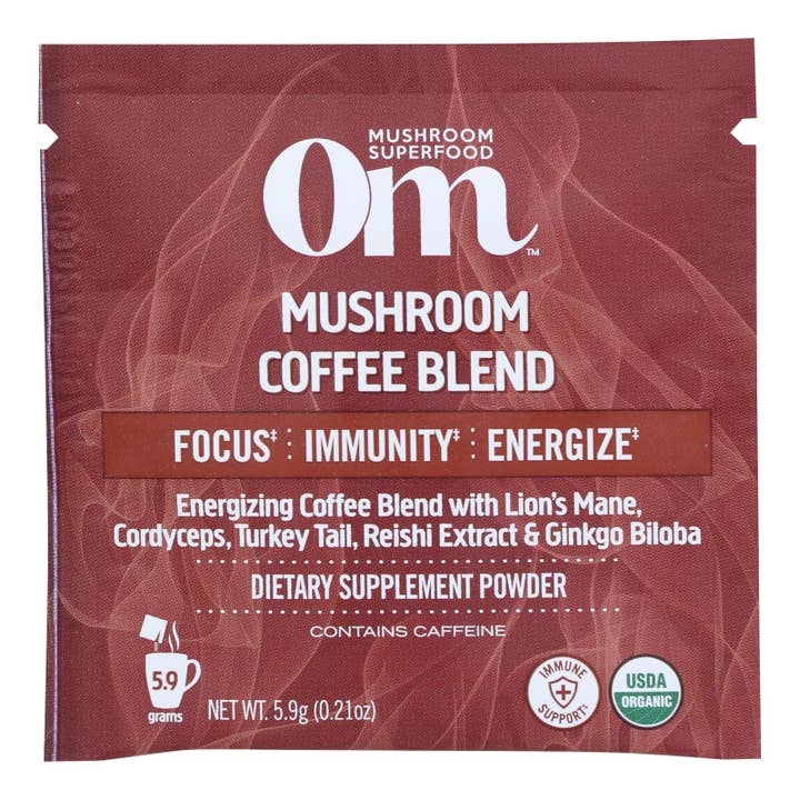 Everyday Supply Co - Wholesale Instant Coffee/Espresso - Om - Coffee Mushroom Blend - Case Of 10-.20 Oz