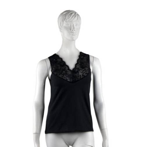 Black Women's T-Shirt with Blonda-Made in Spain for wholesale on Faire