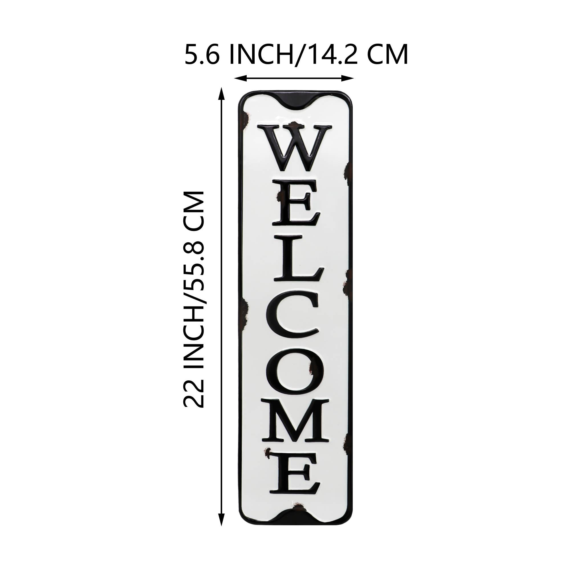 Paris Loft Inc - Wholesale Sign - Welcome Carved Metal Wall Sign Home Decor4