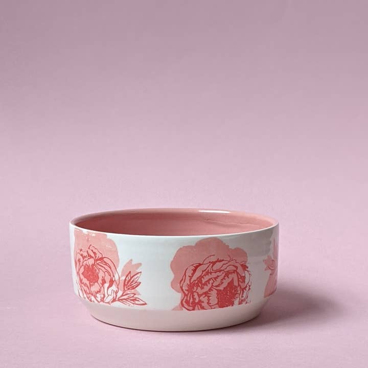 Rose Cereal Bowl for wholesale by City in Bloom Ceramics
