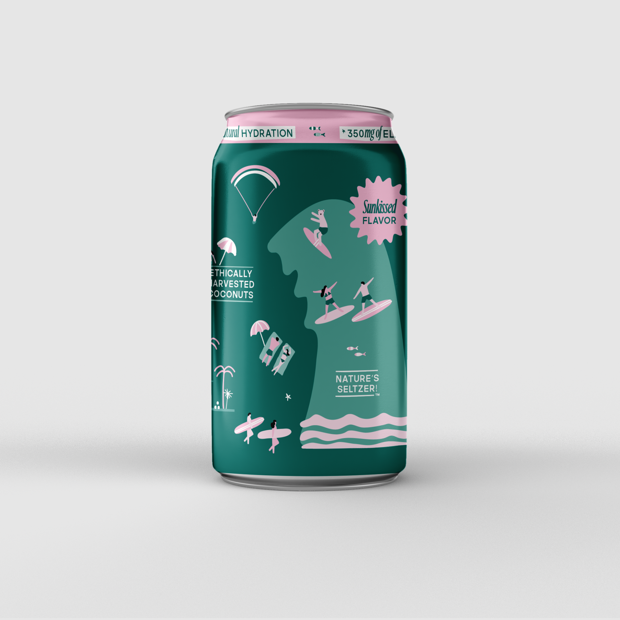 Sunbear - Wholesale Sparkling Water - Sparkling Coconut Water (Watermelon) 12 Pack1