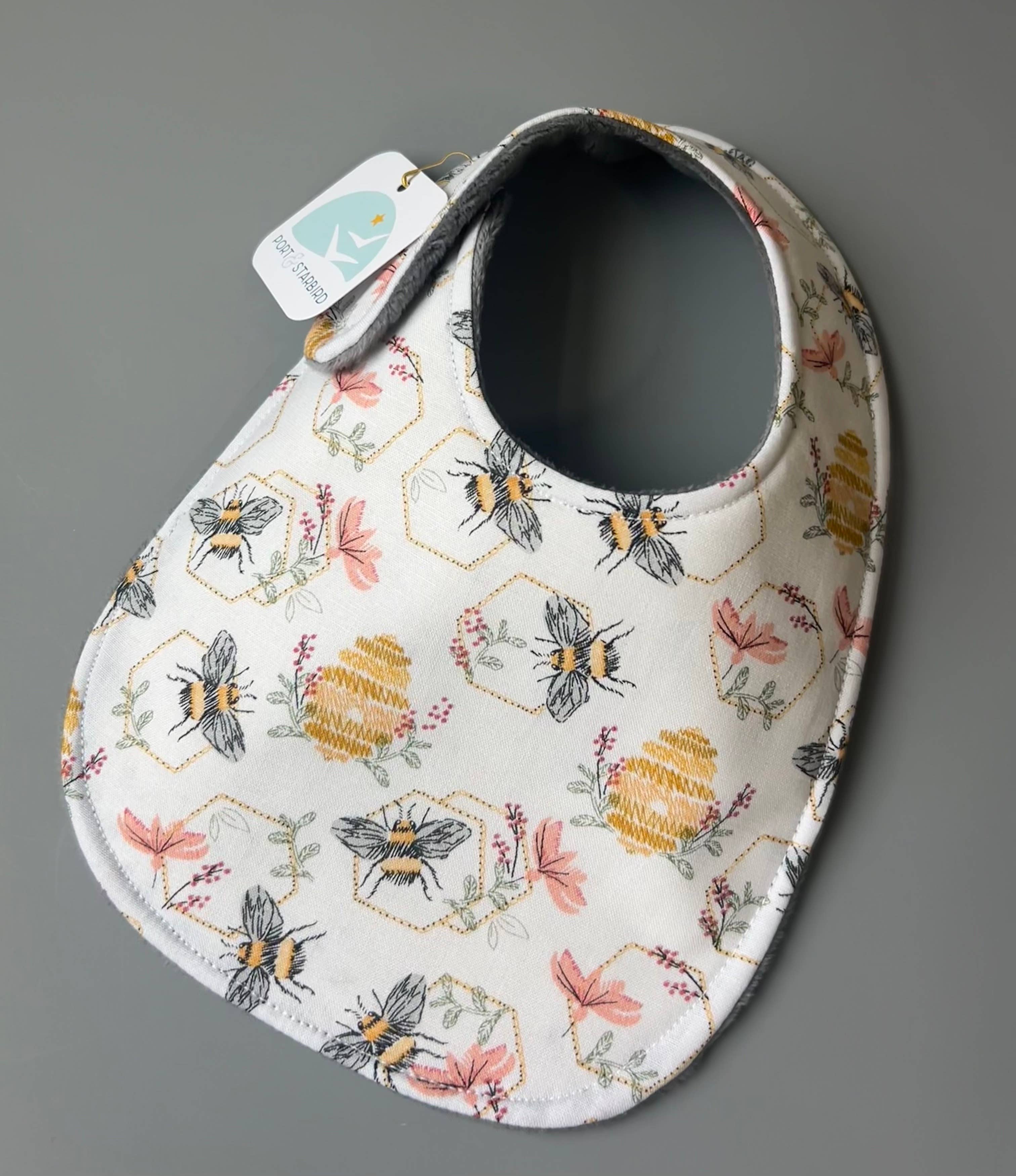 Port & Starbird - Vente Bavoir - bébés - Bavoir Busy Bees2