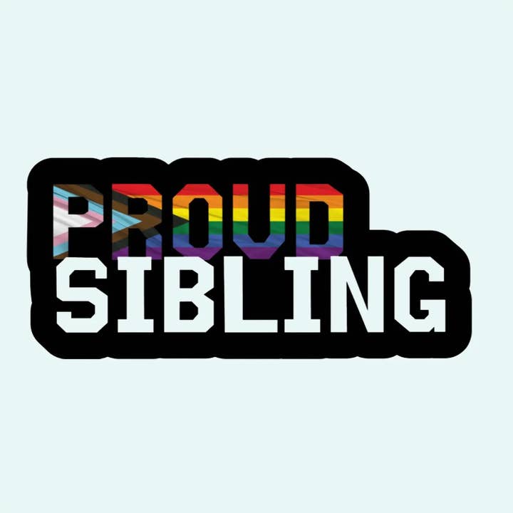 Own Your Pride - Wholesale Sticker - Proud Sibling Sticker 1
